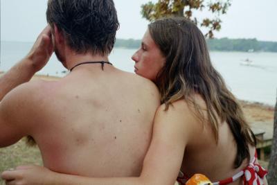 Amanda & Zach--A quiet Moment on our camping trip